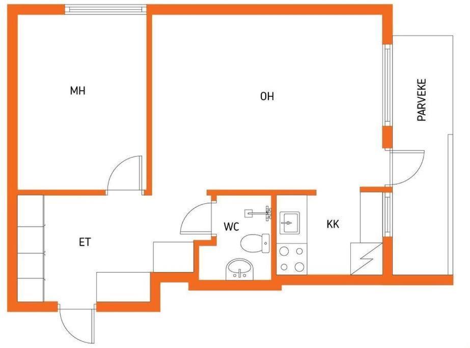 Ydinkeskusta Kaksio Saimaa Naekymillae, Ac, Wifi, Parveke Apartment Lappeenranta Exterior photo